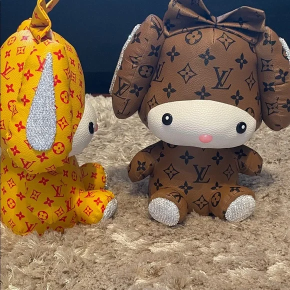 LV Monogram Plush in Yellow available only PRICE PER ITEM - Picture 5 of 5